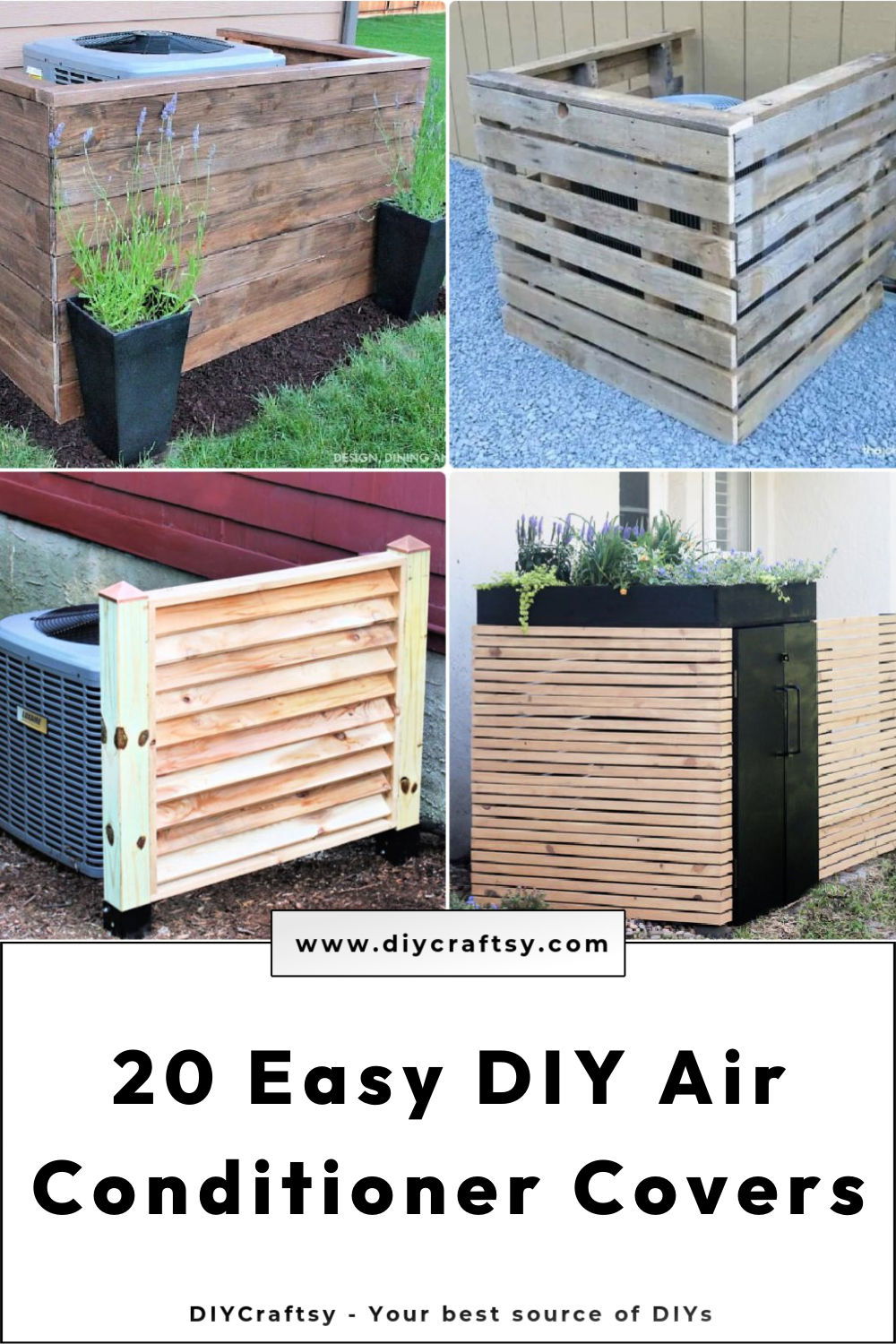 easy diy air conditioner cover ideas