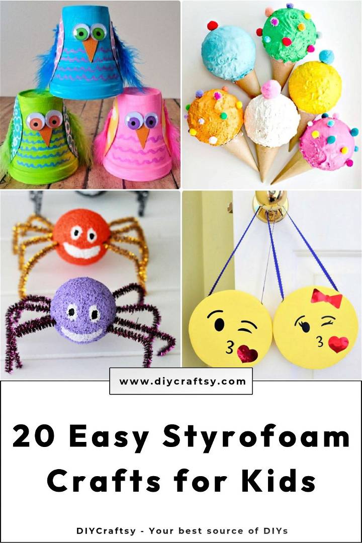 20 styrofoam crafts - fun crafts with foam balls