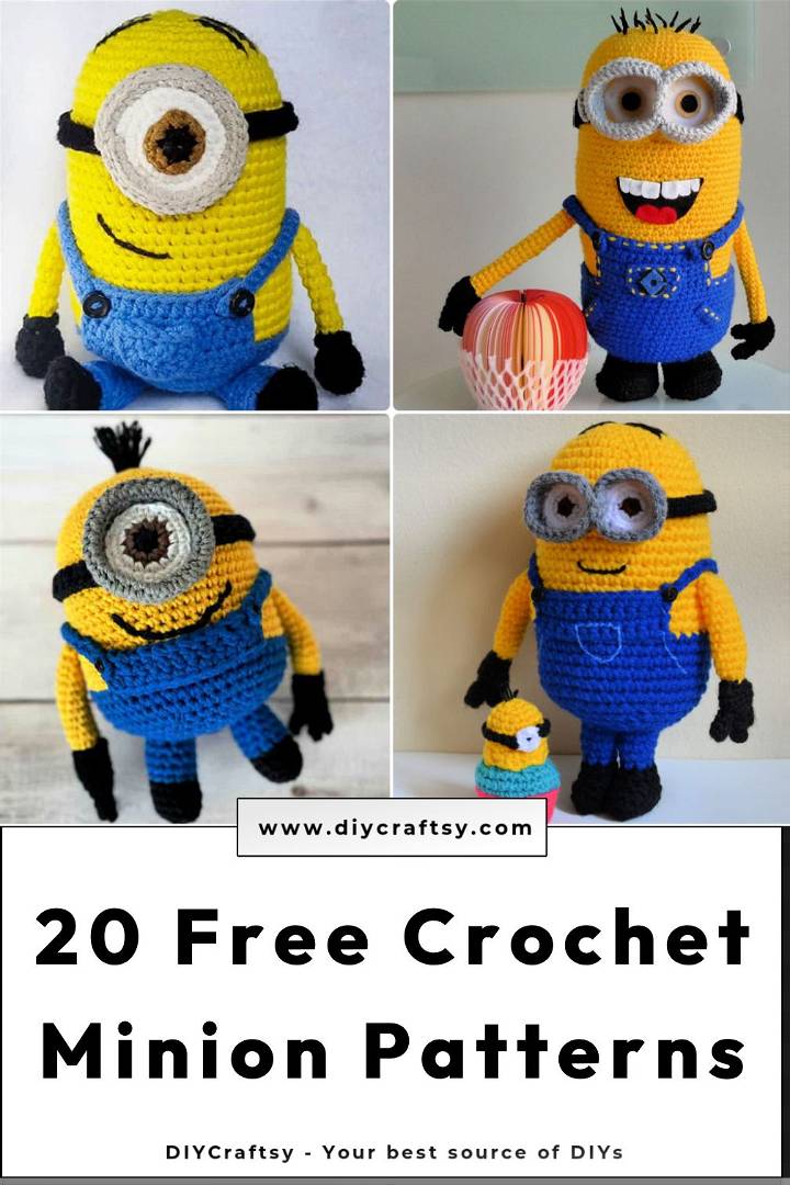 20 free crochet minion patterns