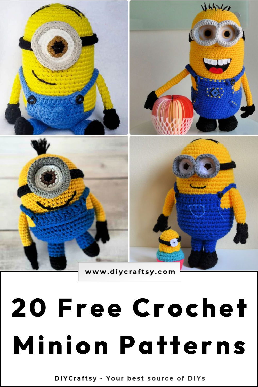 20 free crochet minion patterns