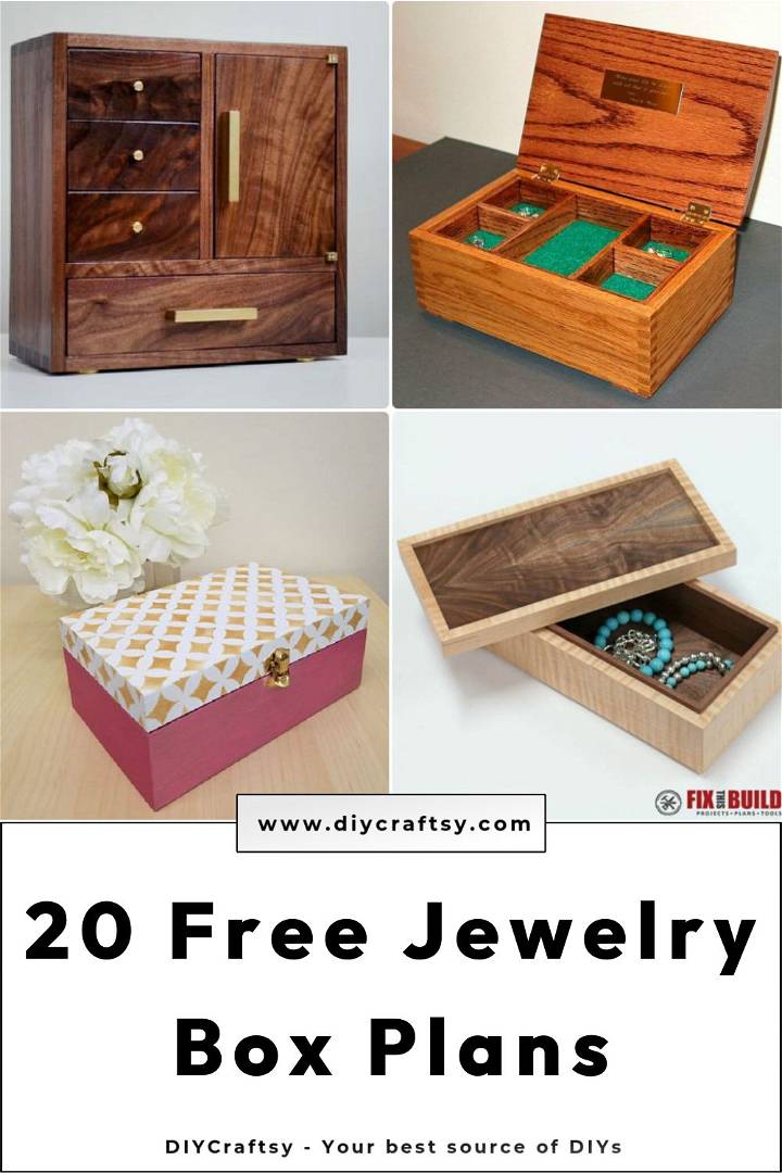 20 free jewelry box plans