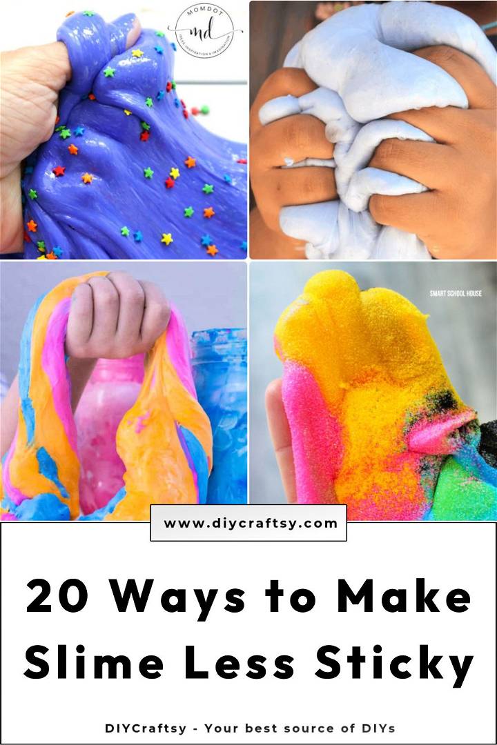 20 ways to make slime less sticky