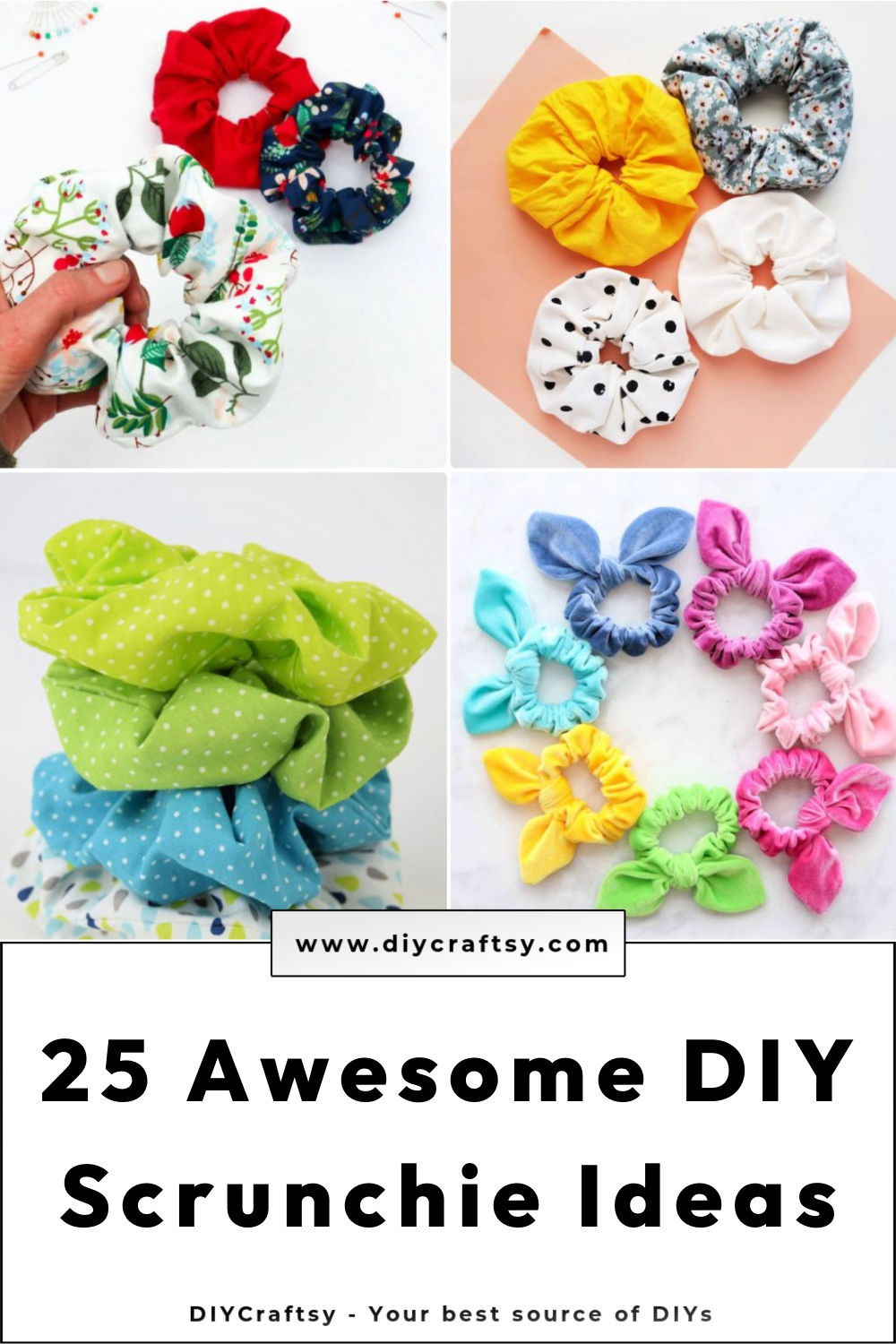 25 DIY Scrunchie Patterns to Make Your Own Scrunchies