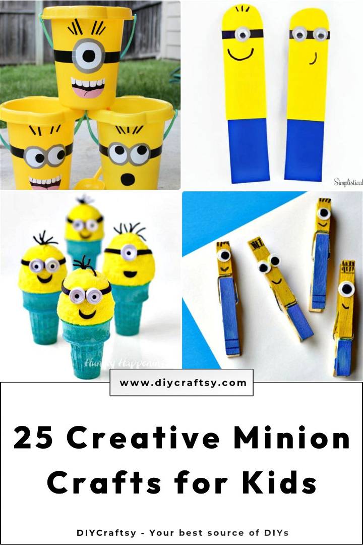 25 creative minion crafts for kids