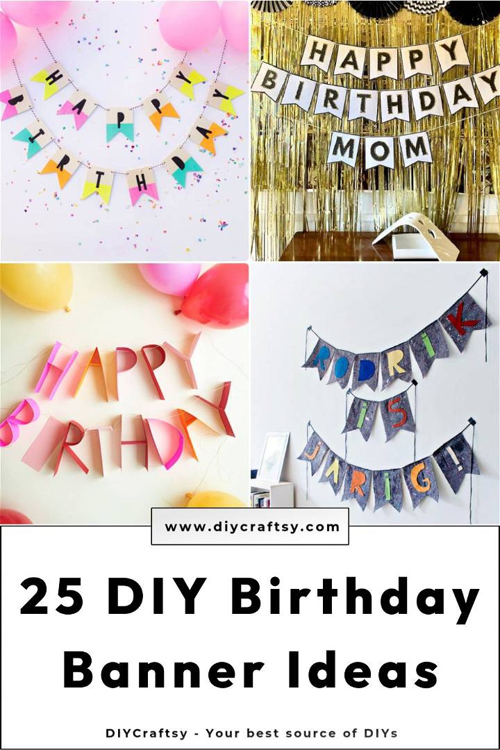 25 fun diy birthday banner ideas to make