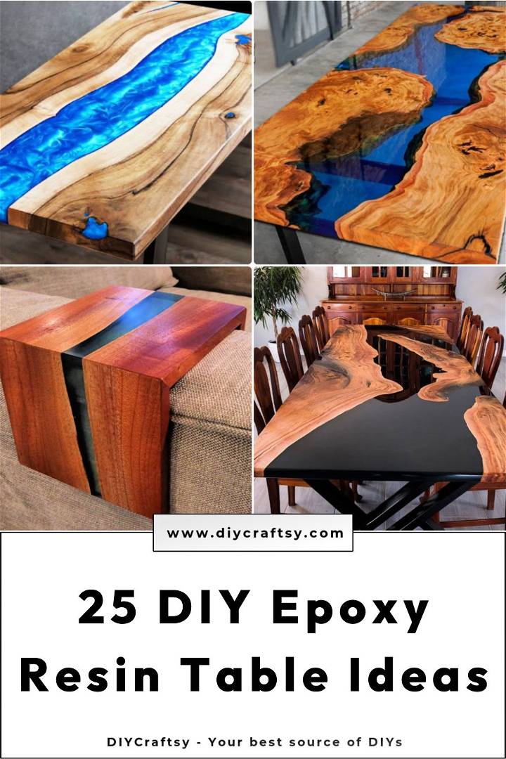 25 diy epoxy resin table ideas