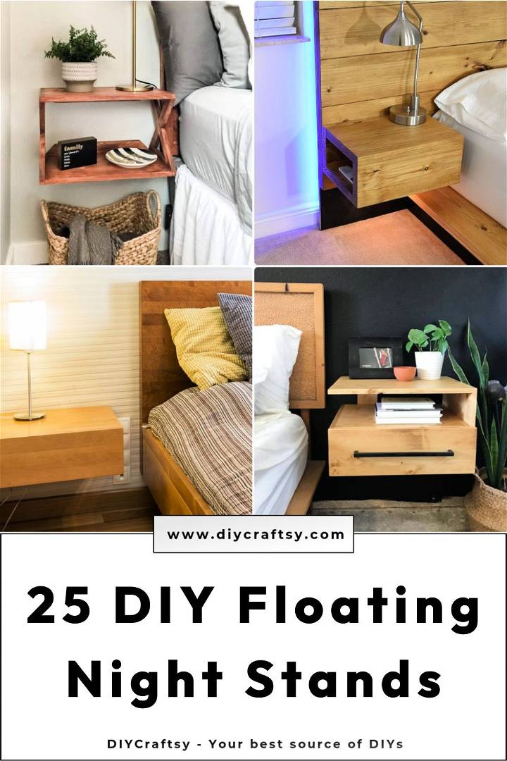 25 diy floating nightstand ideas to upgrade your bedroom - diy floating nightstands
