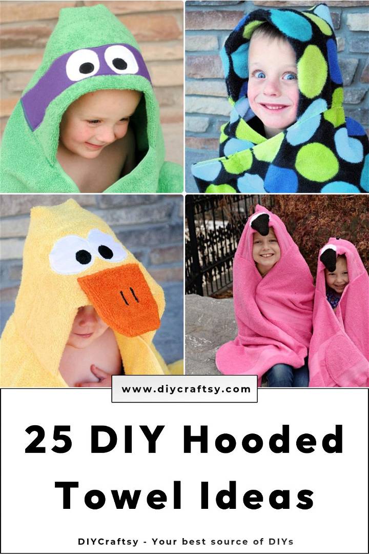 25 diy hooded towel patterns you can make for free
