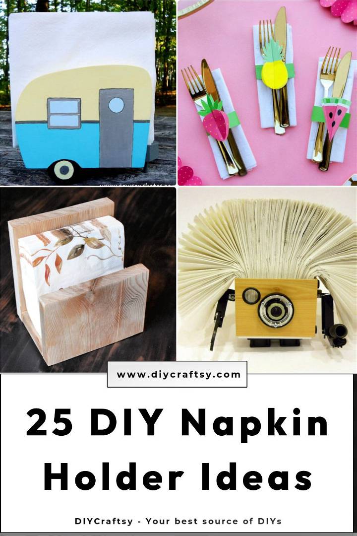 25 Cheap and Easy DIY Napkin Holder Ideas