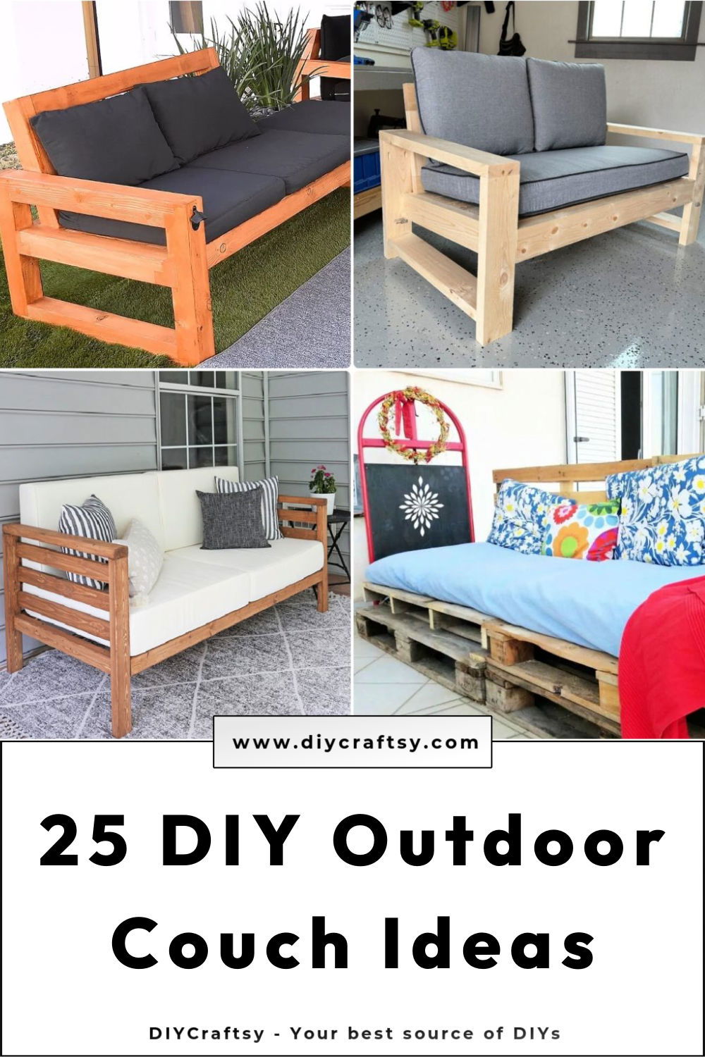 25 free diy outdoor couch plans and ideas