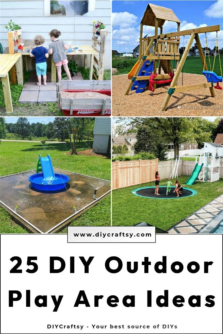 25 homemade diy playground ideas for backyard