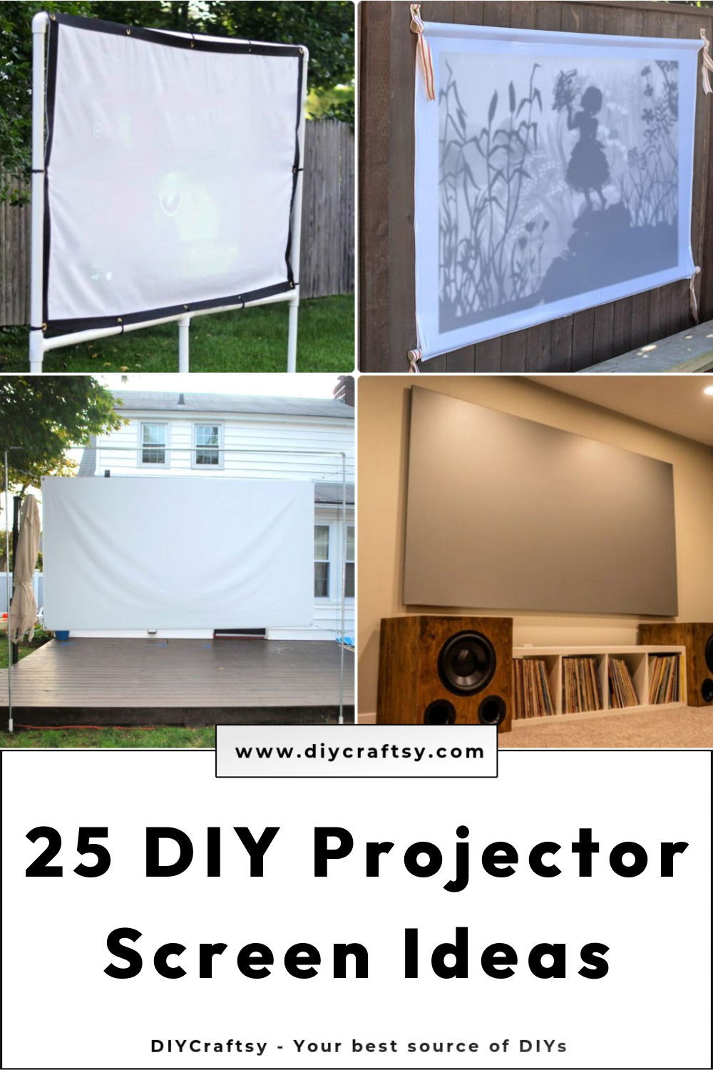 8 Best DIY Projector Screen Ideas