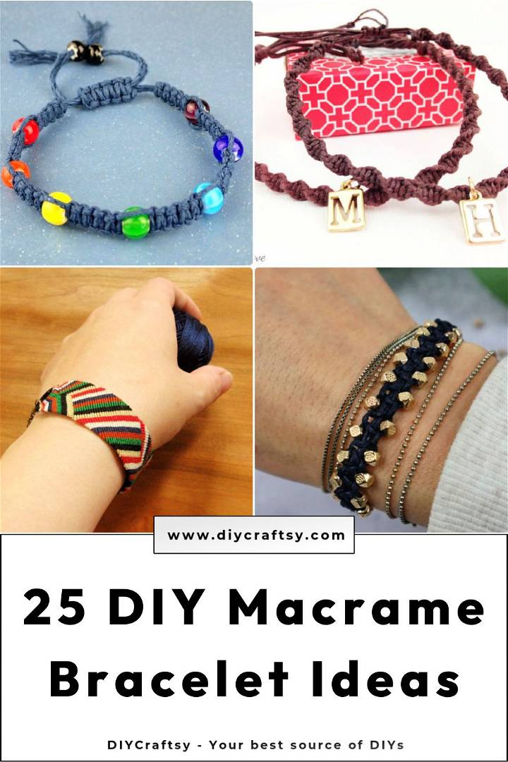 25 free macrame bracelet patterns to make at home