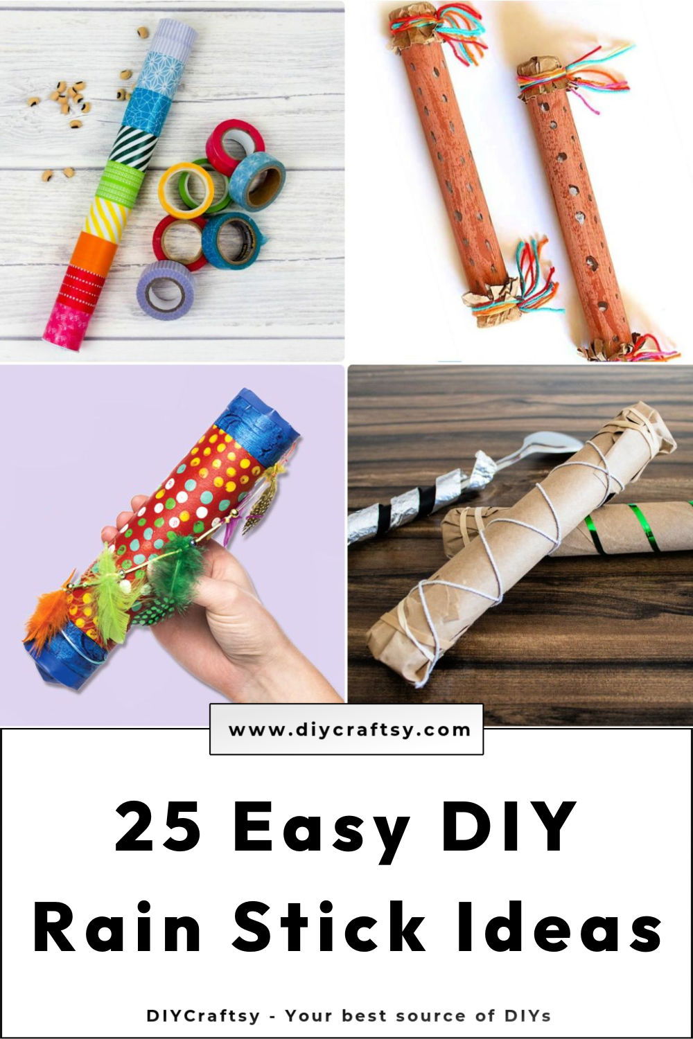 25 DIY Rain Stick Craft Ideas for Kids