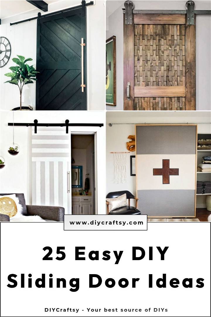 25 easy diy sliding door ideas you can make