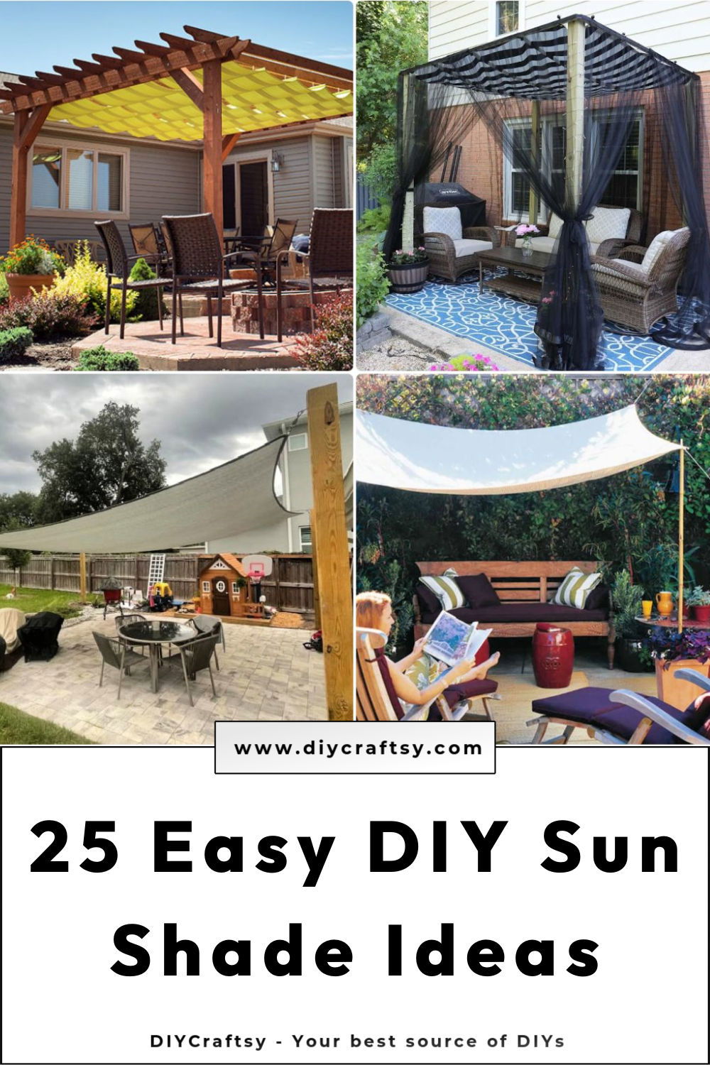 25 Cheap DIY Sun Shade Ideas for Your Patio