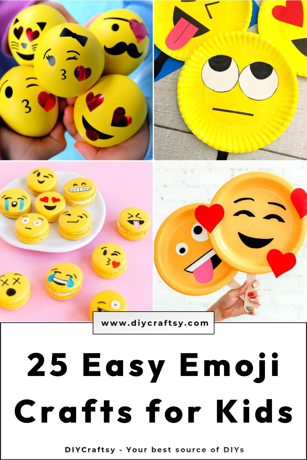 25 Fun Emoji Crafts to DIY for Kids and Adults - DIY Crafts