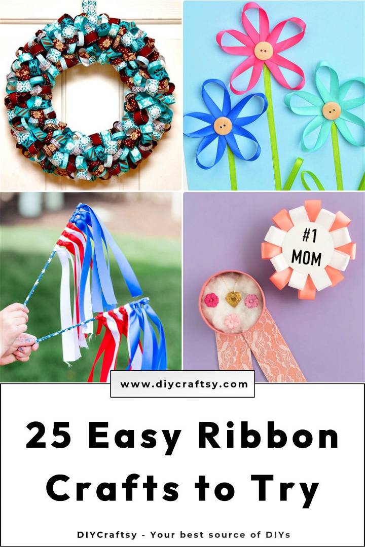 25 easy ribbon crafts: things to make with ribbon