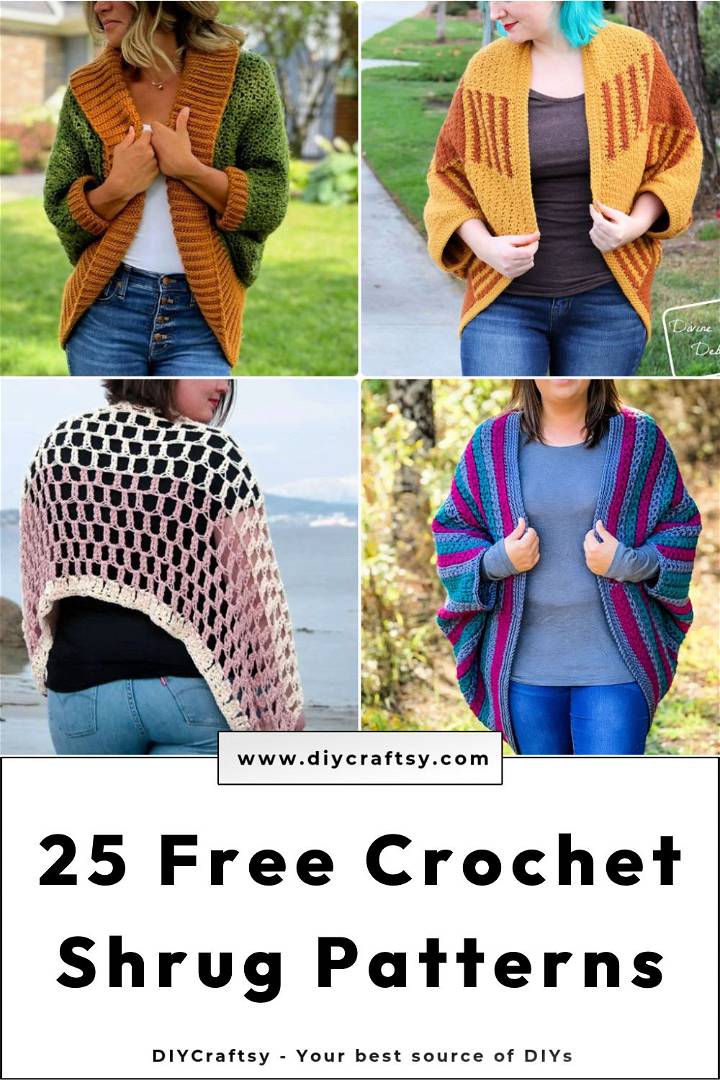 free crochet shrug patterns for beginners