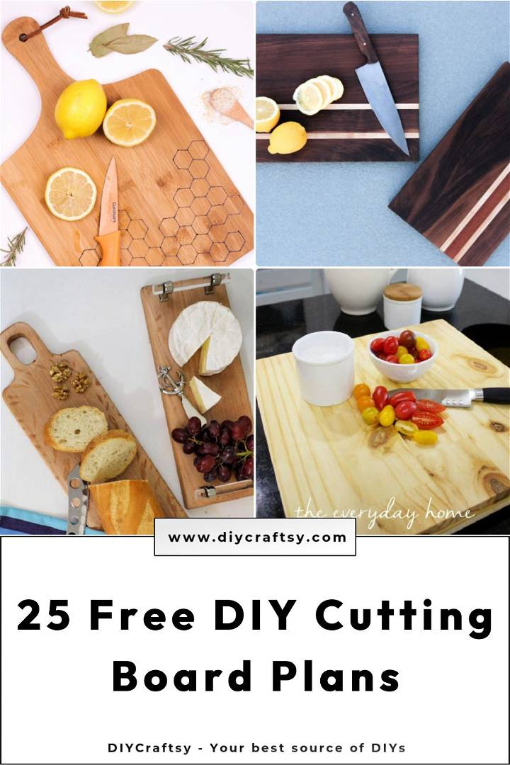 25 homemade DIY cutting board ideas and plans to make your own