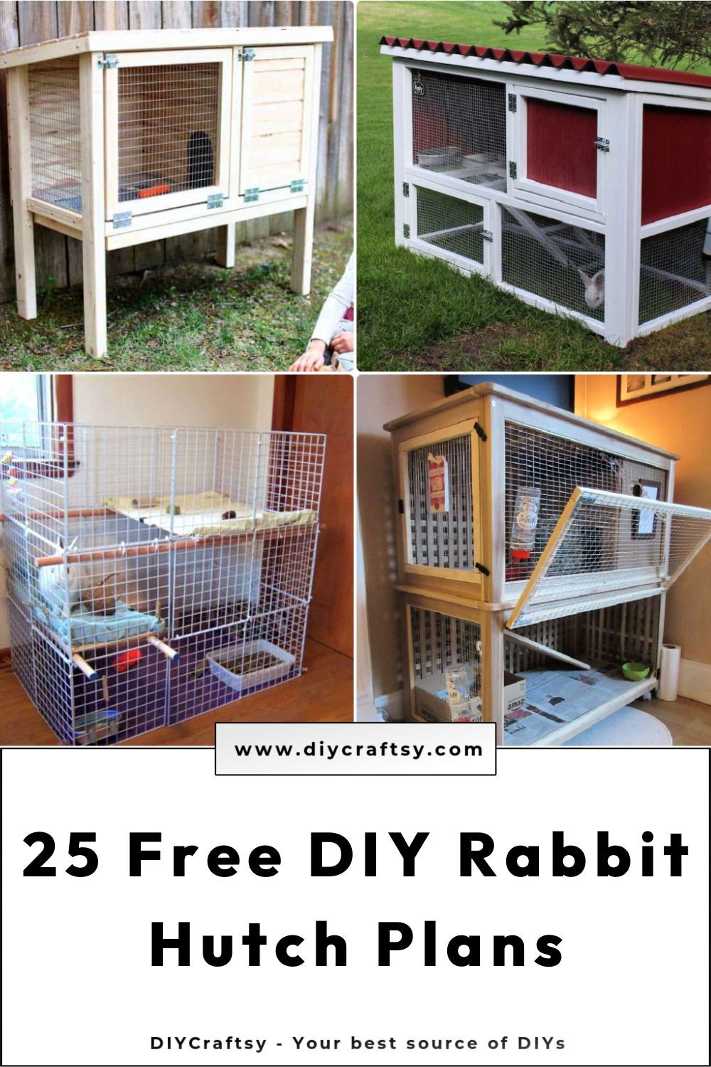 Indoor rabbit hutch clearance plans