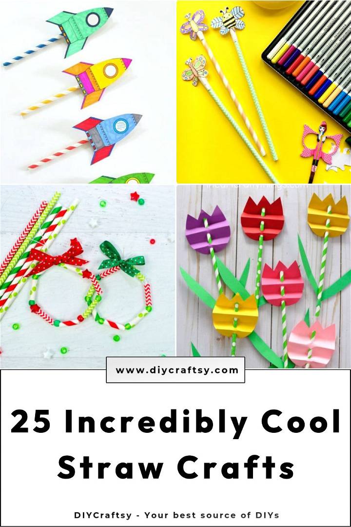 25 creative and fun diy straw crafts you can do