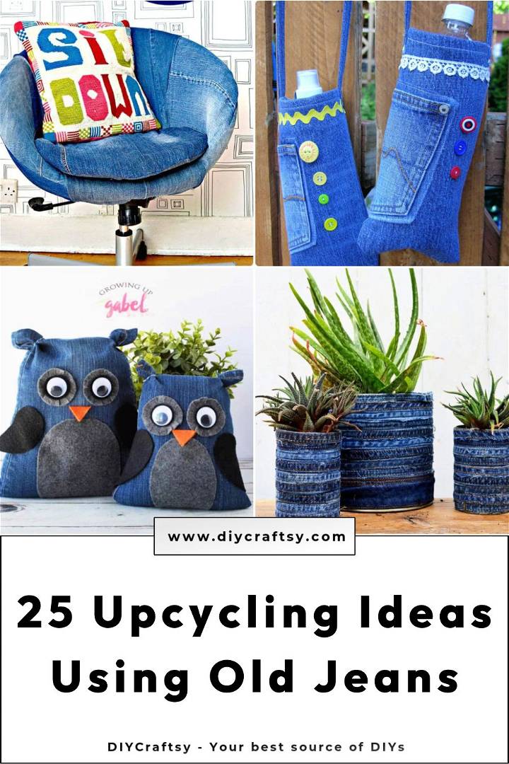 what to do with old jeans: 25 denim upcycle ideas