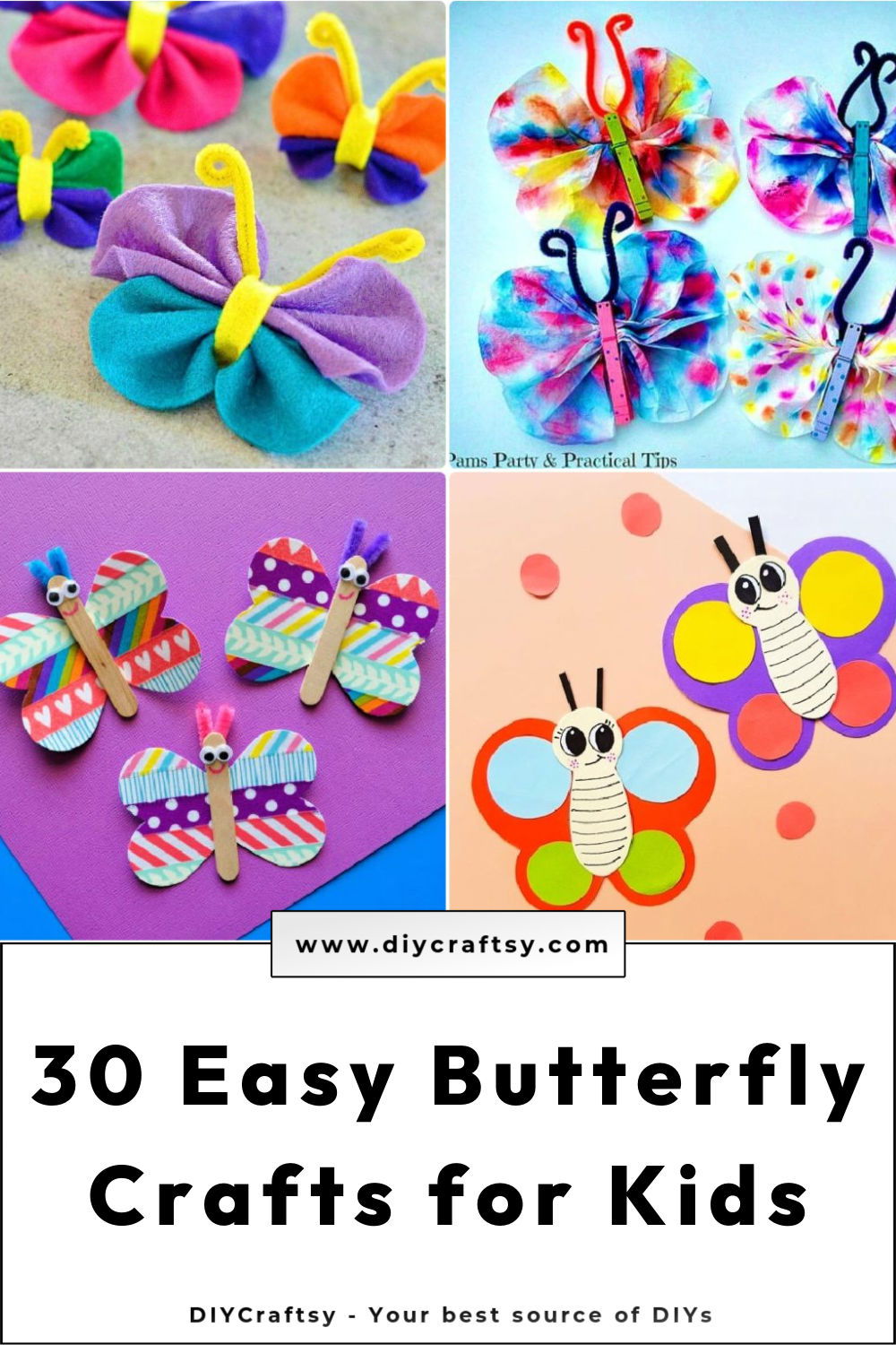 How to make easy paper butterfly 🦋 / paper crafts for school