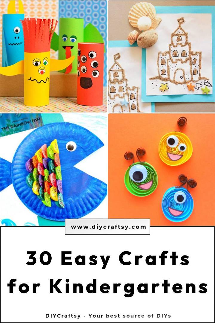 30 easy crafts for kindergartens