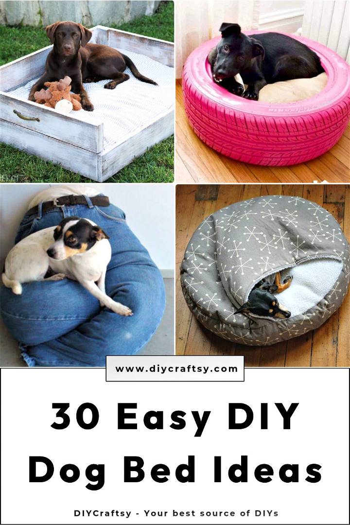 30 homemade diy dog bed ideas