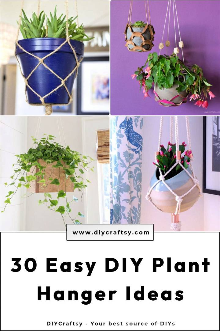 30 easy diy plant hanger ideas to make