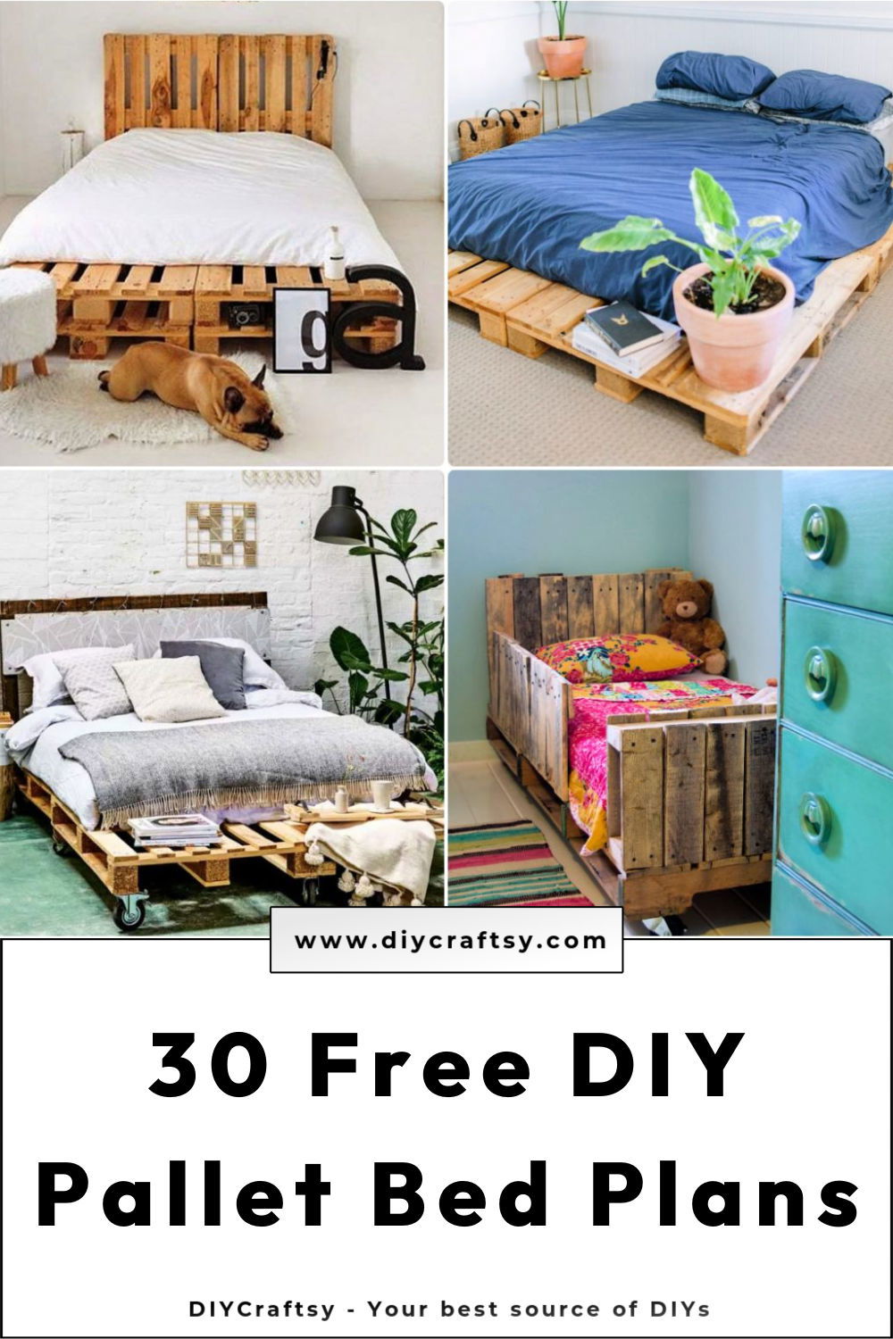 Pallet twin deals bed frame diy