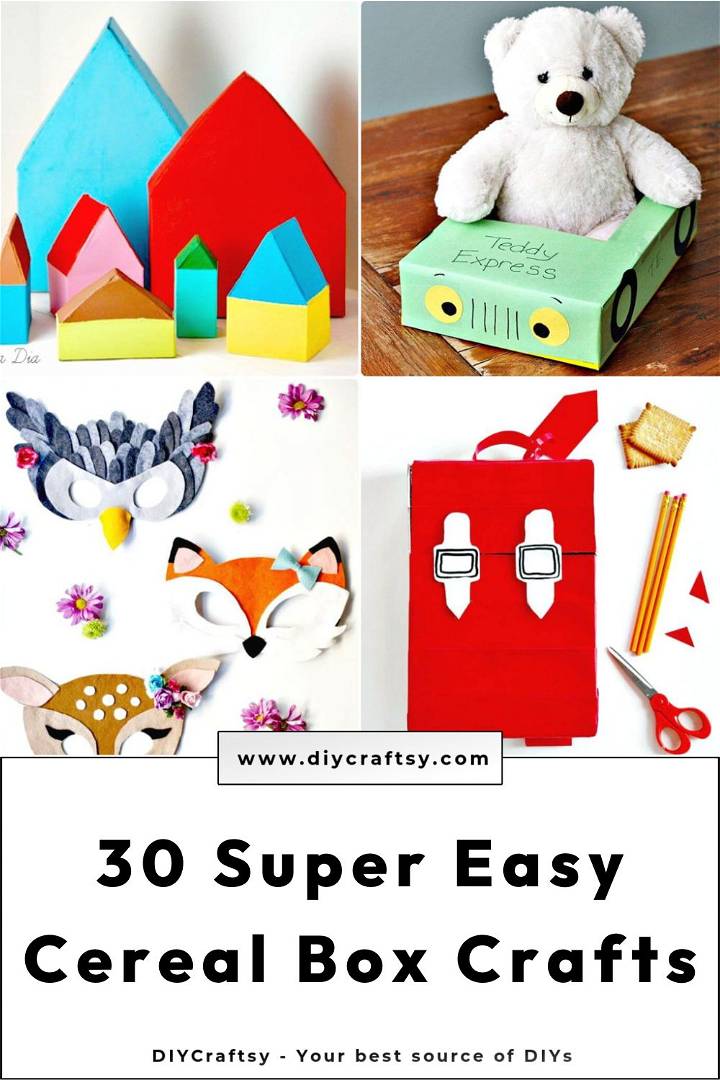 diy cereal box crafts and projects to do