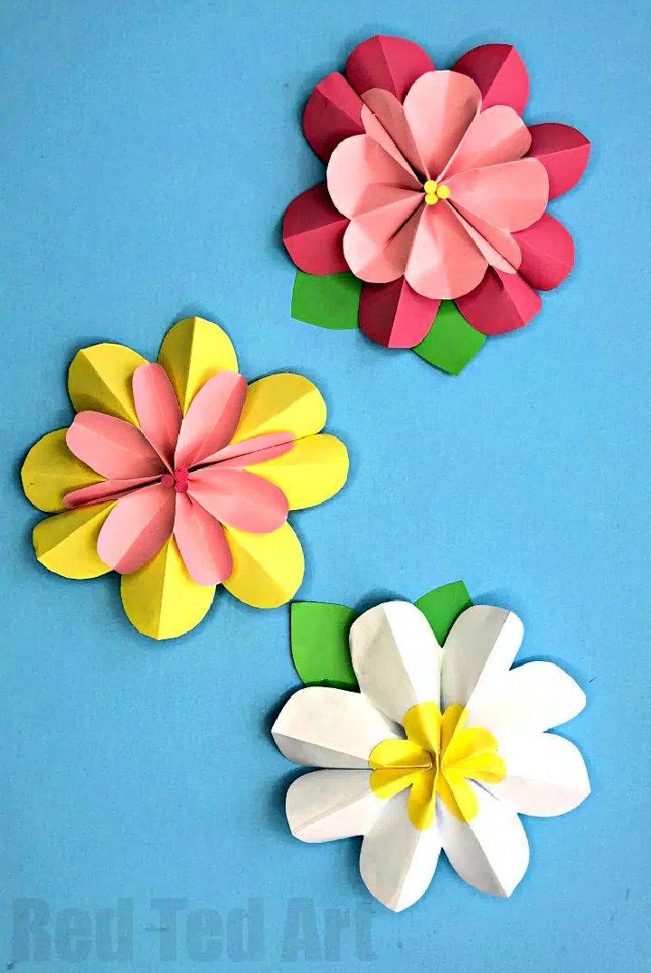3D Paper Flowers Tutorial