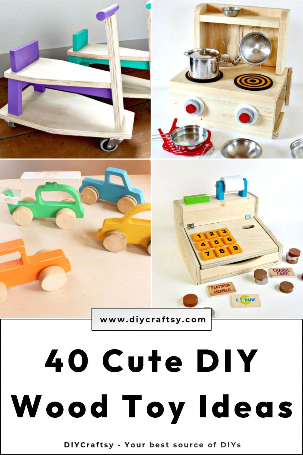 Homemade wooden cheap toys for toddlers