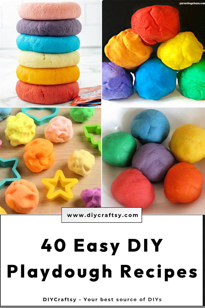 40 easy diy playdough recipes