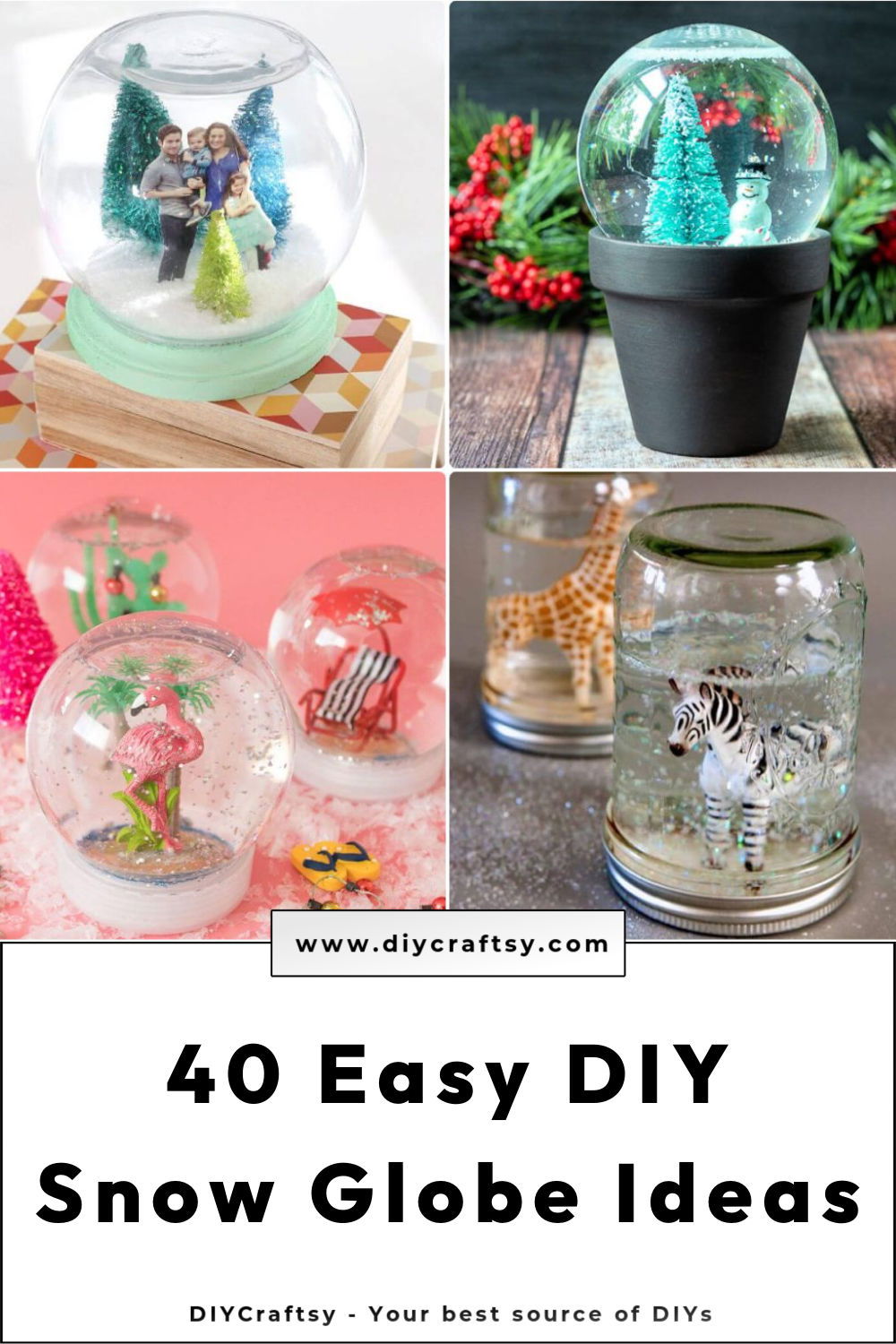 40 Homemade DIY Snow Globe Ideas - DIY Crafts