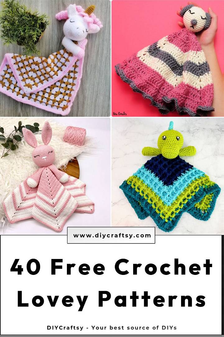 40 free crochet lovey patterns {pdf pattern}