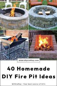 40 Homemade DIY Fire Pit Ideas for Backyard