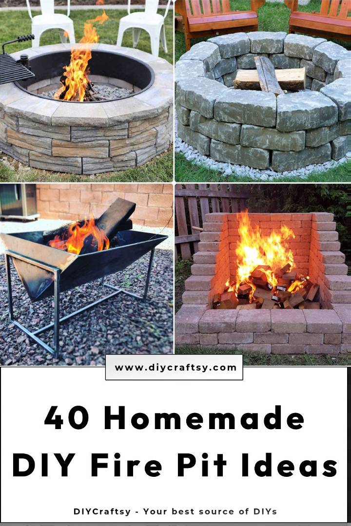 40 homemade diy fire pit ideas