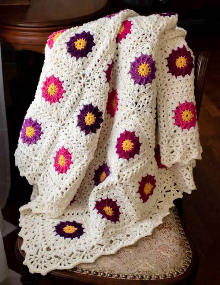 Basic Crochet Mother’s Garden Afghan Pattern