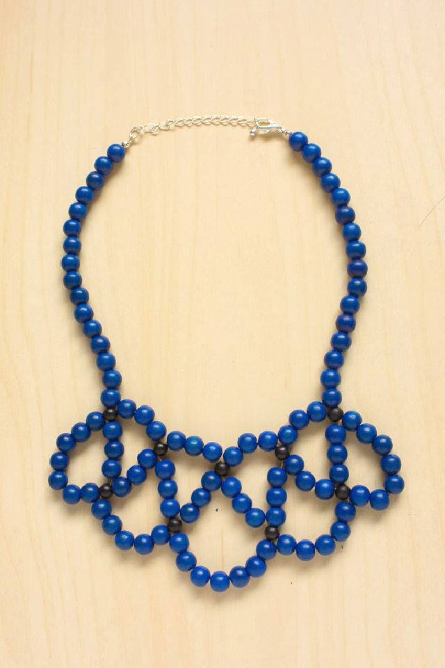 Beaded Statement Collar Necklace