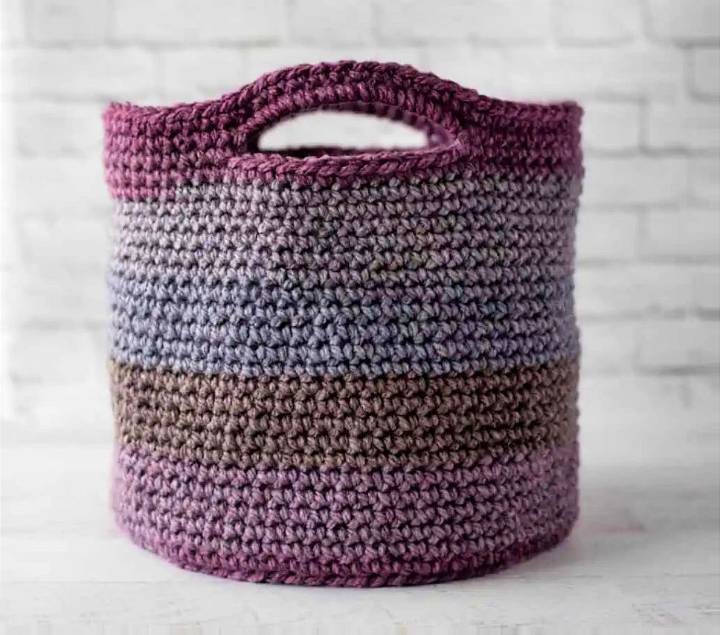 Beautiful Crochet Basket Tote Pattern