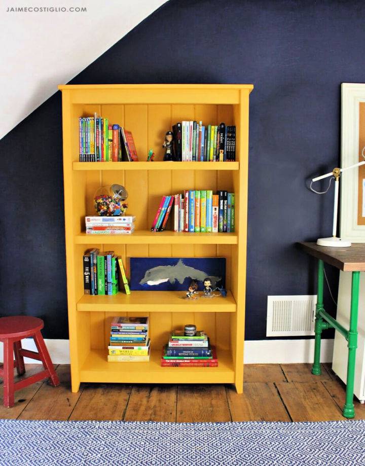 Beautiful DIY Cottage Style Bookshelf