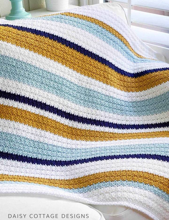 Crochet Bed Modern Blanket Pattern