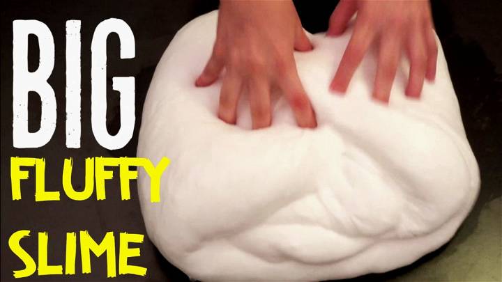 DIY Big Non-Sticky Fluffy Slime