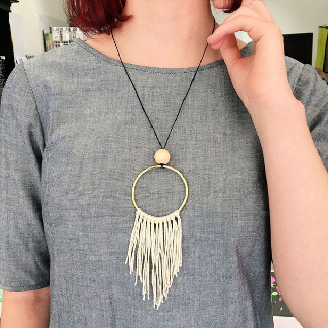 Make Your Own Boho Fringe Necklace