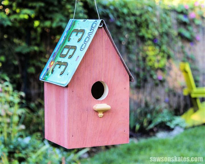 Build a License Plate Birdhouse
