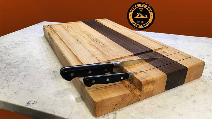 Ultimate DIY Cutting Board With Knife Storage