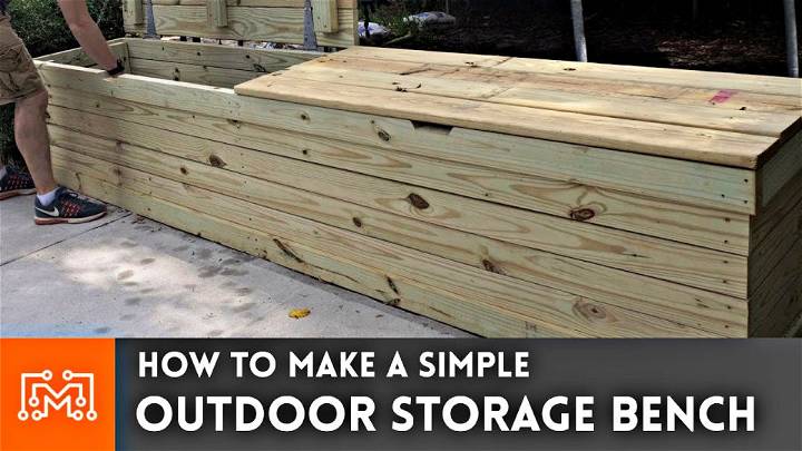 Build an Outdoor Storage Bench Step by Step